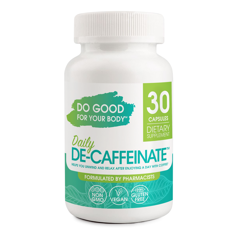 RUTA Daily De-Caffeinate bottle, rutaecarpine 100mg, 30 capsules